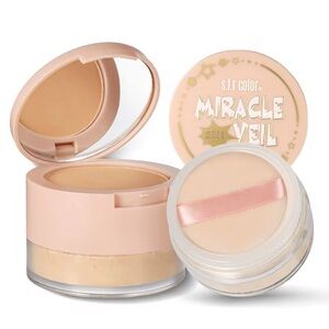 🩷24 hours lasting makeup,Miracle Veil 2-in-1 Setting Powder & pressed powder!